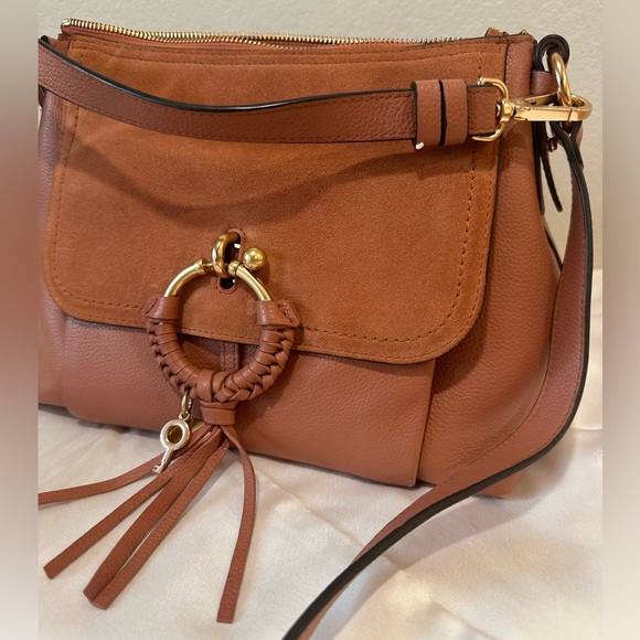 Chloe Joan Small Shoulder Bag in Cheek - Picture 1 of 15